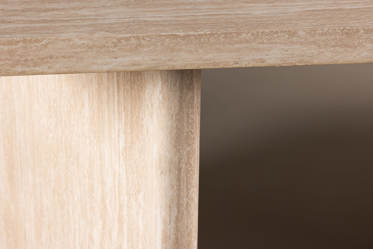 Table à manger Alenya - avec un langage clair des formes et un plateau de table généreux