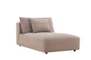 Designer fauteuil lounge Lanzia – Marron avec aspect lin