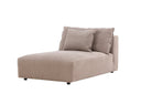 Designer fauteuil lounge Lanzia – Marron avec aspect lin