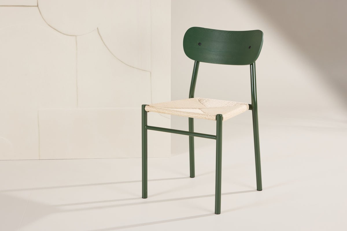 Ensemble de 2 - Chaise Pam en Vert ou Marron au choix