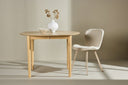Table à manger Facile - table à manger ovale extensible blanchie