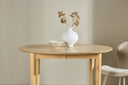 Table à manger Facile - table à manger ovale extensible blanchie
