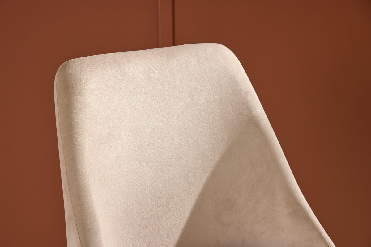 Ensemble de 2 - Chaise Liora en velours polyester doux