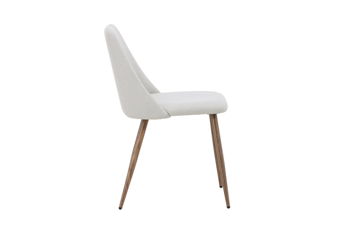 Ensemble de 2 - Chaise Liora en velours polyester doux