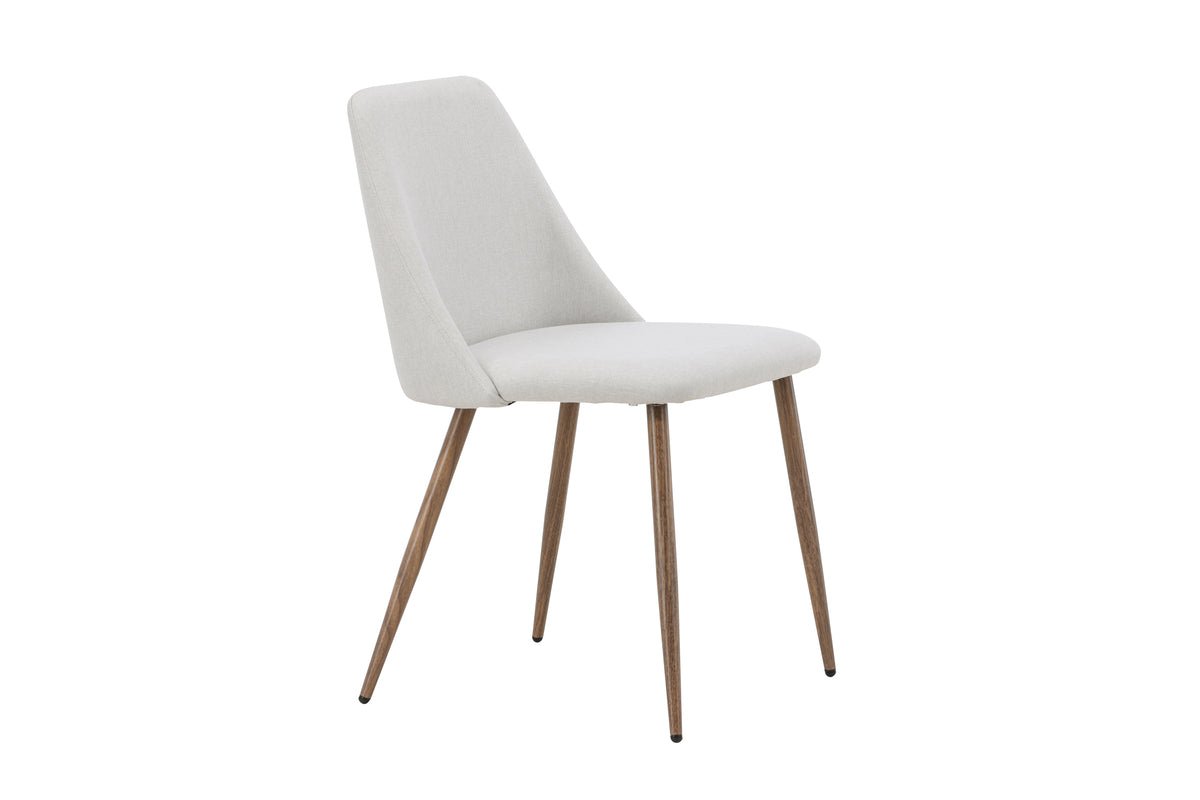 Ensemble de 2 - Chaise Liora en velours polyester doux