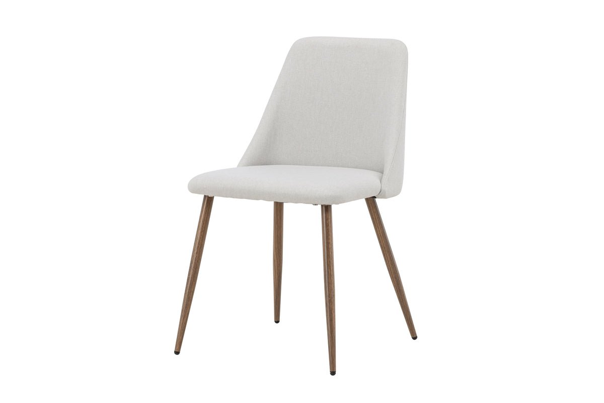 Ensemble de 2 - Chaise Liora en velours polyester doux