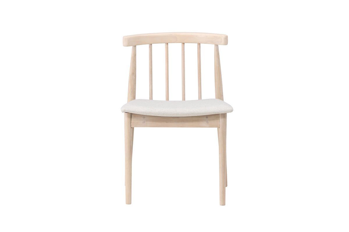 Ensemble de 2 - Chaise Ländle en design scandinave blanchi blanc