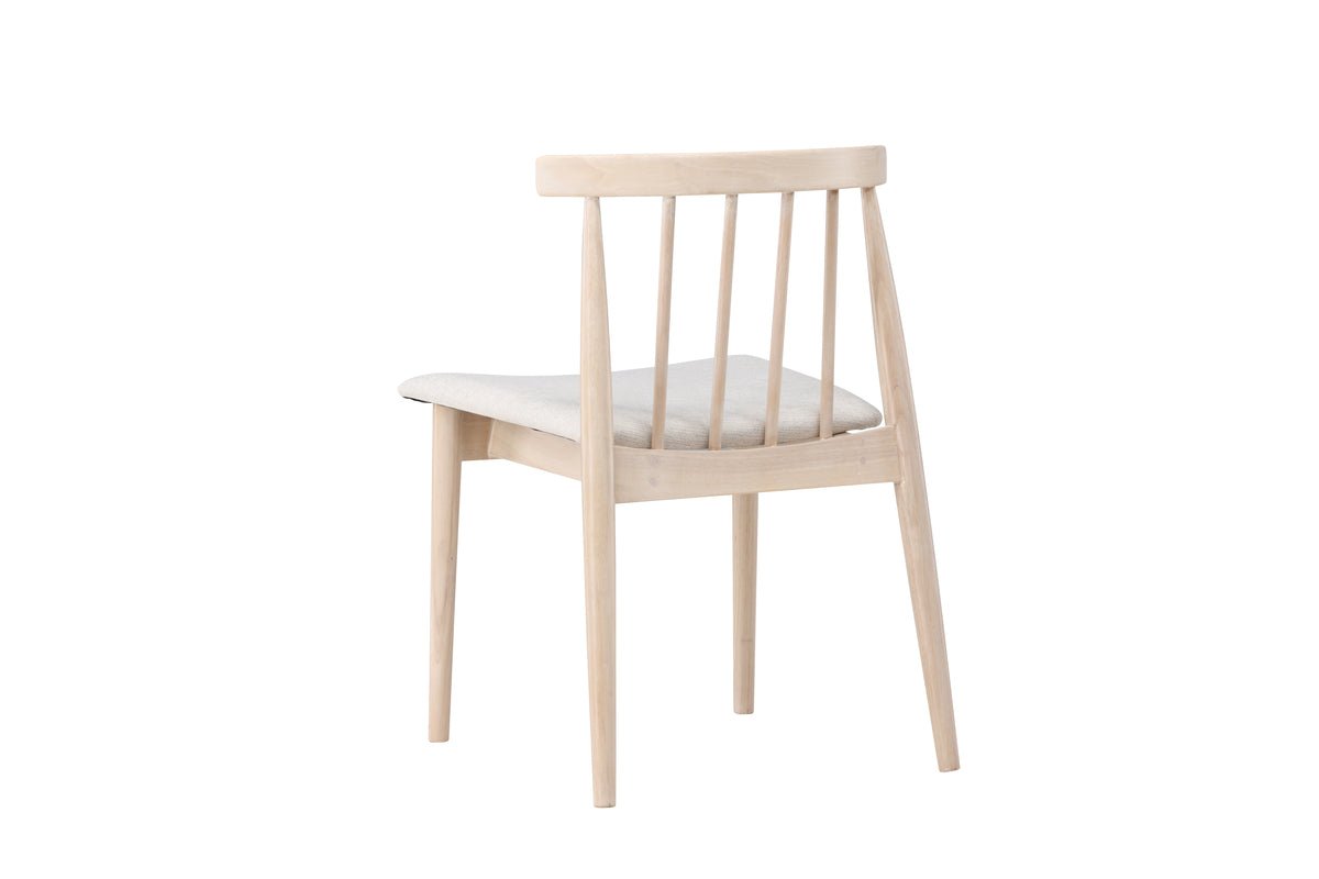 Ensemble de 2 - Chaise Ländle en design scandinave blanchi blanc