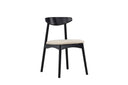 Ensemble de 2 - Chaise Malte en bois de chêne laqué