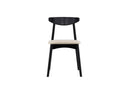 Ensemble de 2 - Chaise Malte en bois de chêne laqué