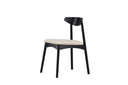 Ensemble de 2 - Chaise Malte en bois de chêne laqué
