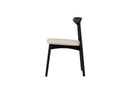 Ensemble de 2 - Chaise Malte en bois de chêne laqué