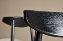 Ensemble de 2 - Chaise Malte en bois de chêne laqué
