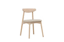 Ensemble de 2 - Chaise Malte en bois de chêne laqué