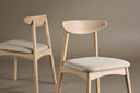 Ensemble de 2 - Chaise Malte en bois de chêne laqué