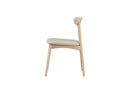 Ensemble de 2 - Chaise Malte en bois de chêne laqué