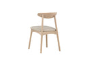 Ensemble de 2 - Chaise Malte en bois de chêne laqué