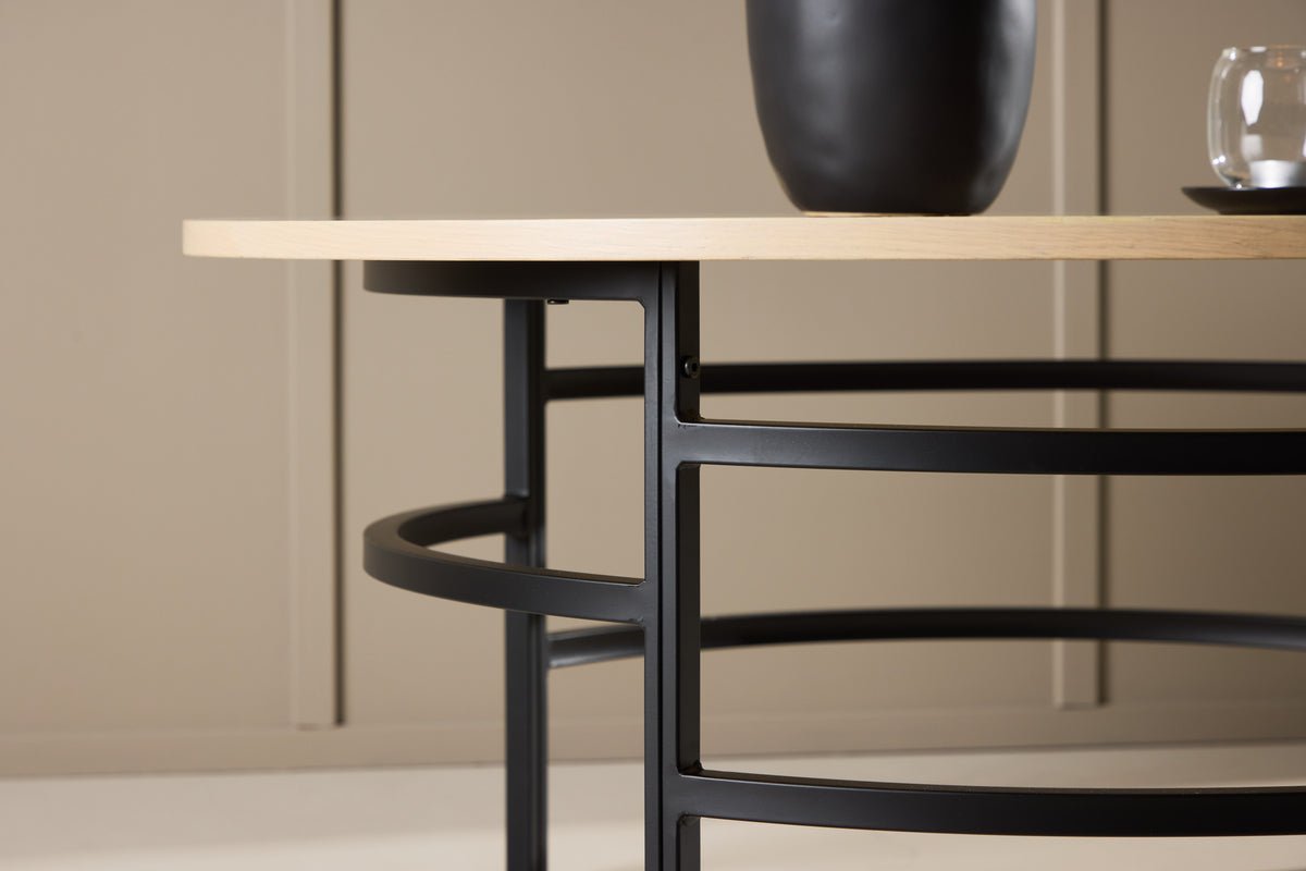 Table basse Benno - avec cadre en métal