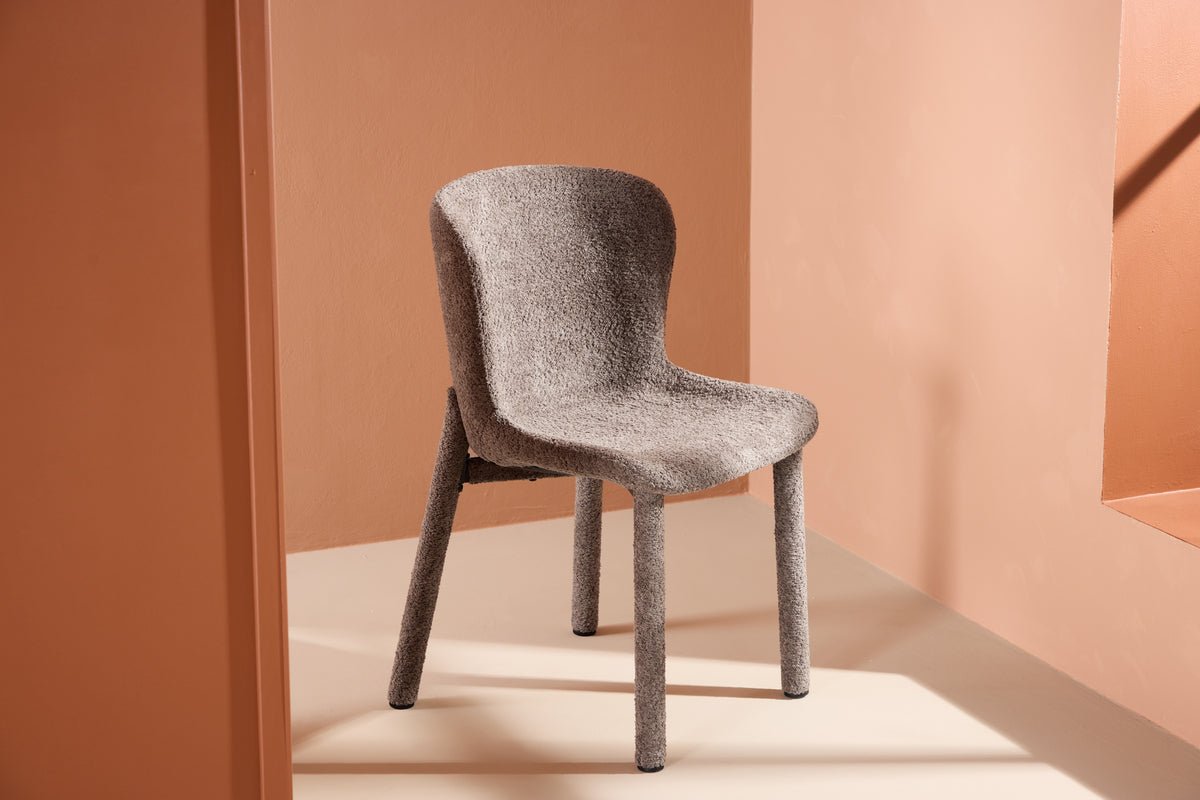 Ensemble de 2 - Chaise Marie avec revêtement bouclé