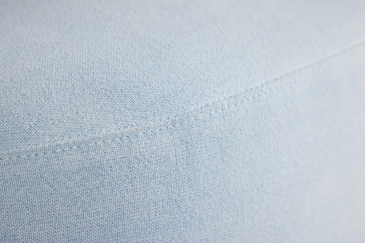 Fauteuil Bobby - Fauteuil individuel bleu clair en bouleau