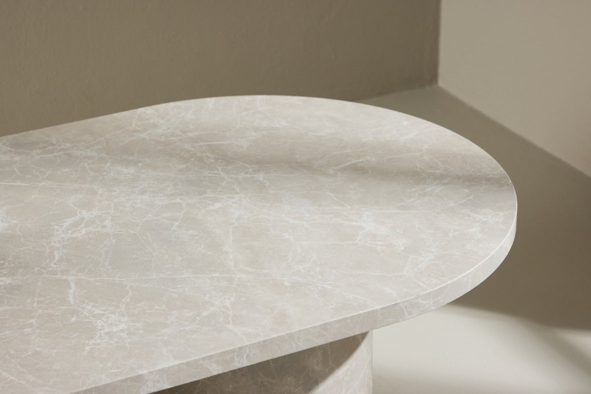 Table basse Karito - en aspect marbre