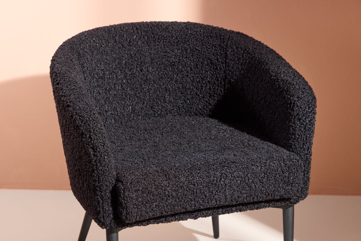 Fauteuil Comfy - avec fourrure d'ours en option Noir ou Blanc