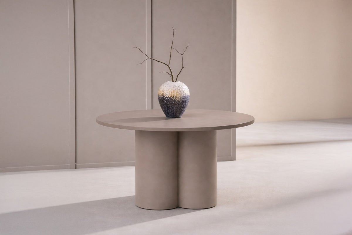 Table basse Hovela - en marron avec piètement sculptural