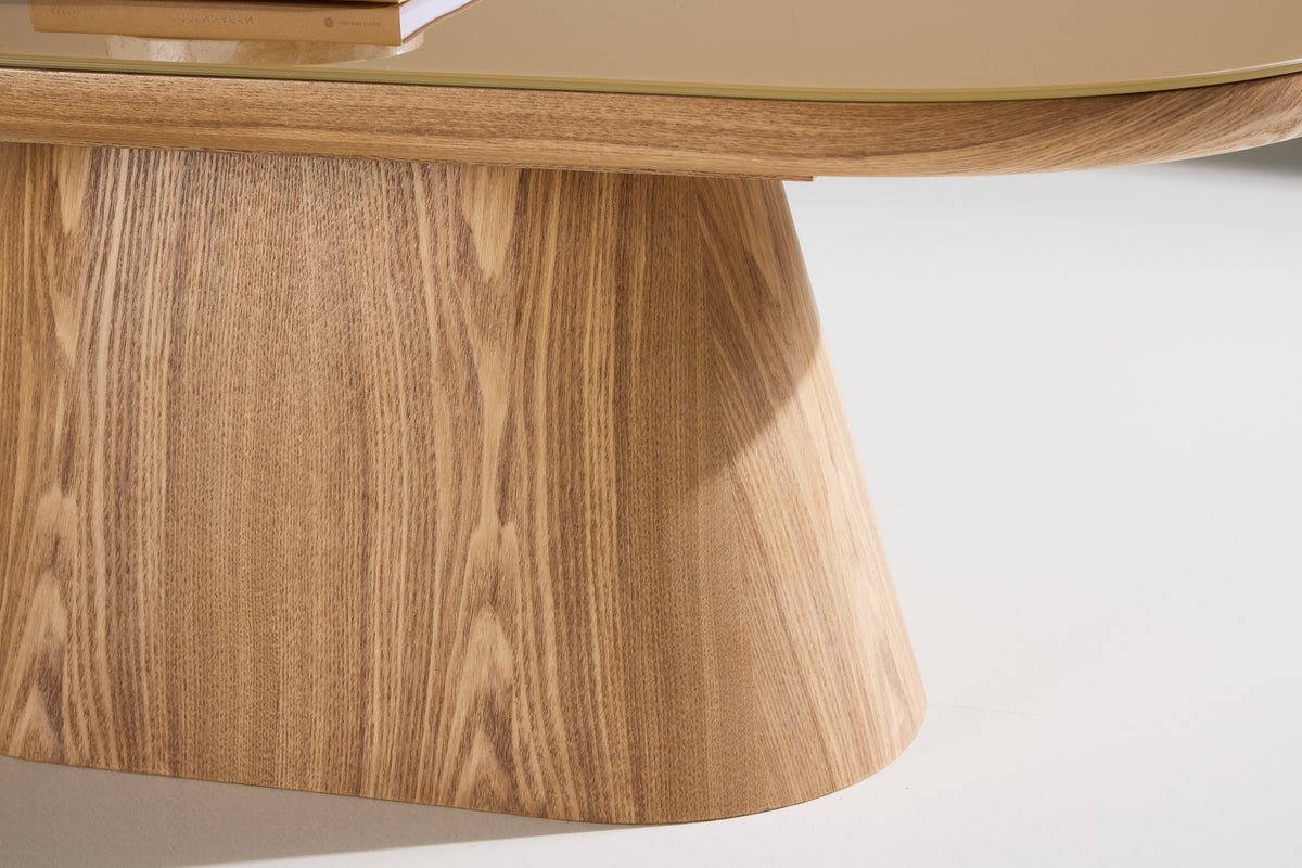 Table basse Cellio - avec plateau en verre