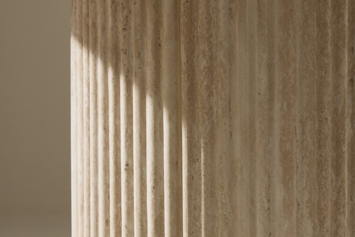 Table basse/table d'appoint Tino - avec pied strié