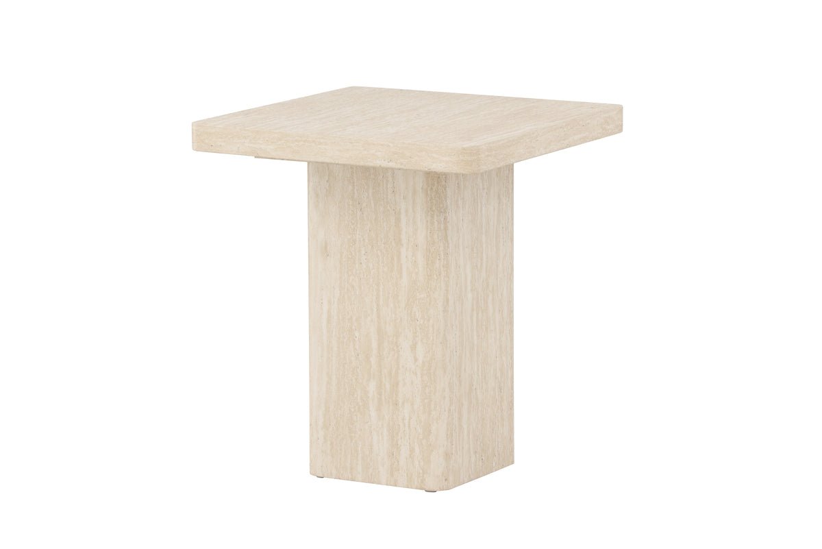 Table basse/tabouret d'appoint Nemo - avec motif beige