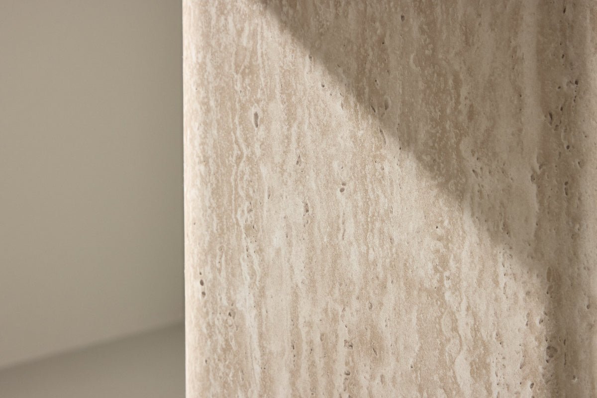 Table basse/tabouret d'appoint Nemo - avec motif beige