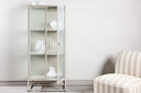 Commode/Vitrine Lenora – Beige, moderne et élégante avec accent rétro