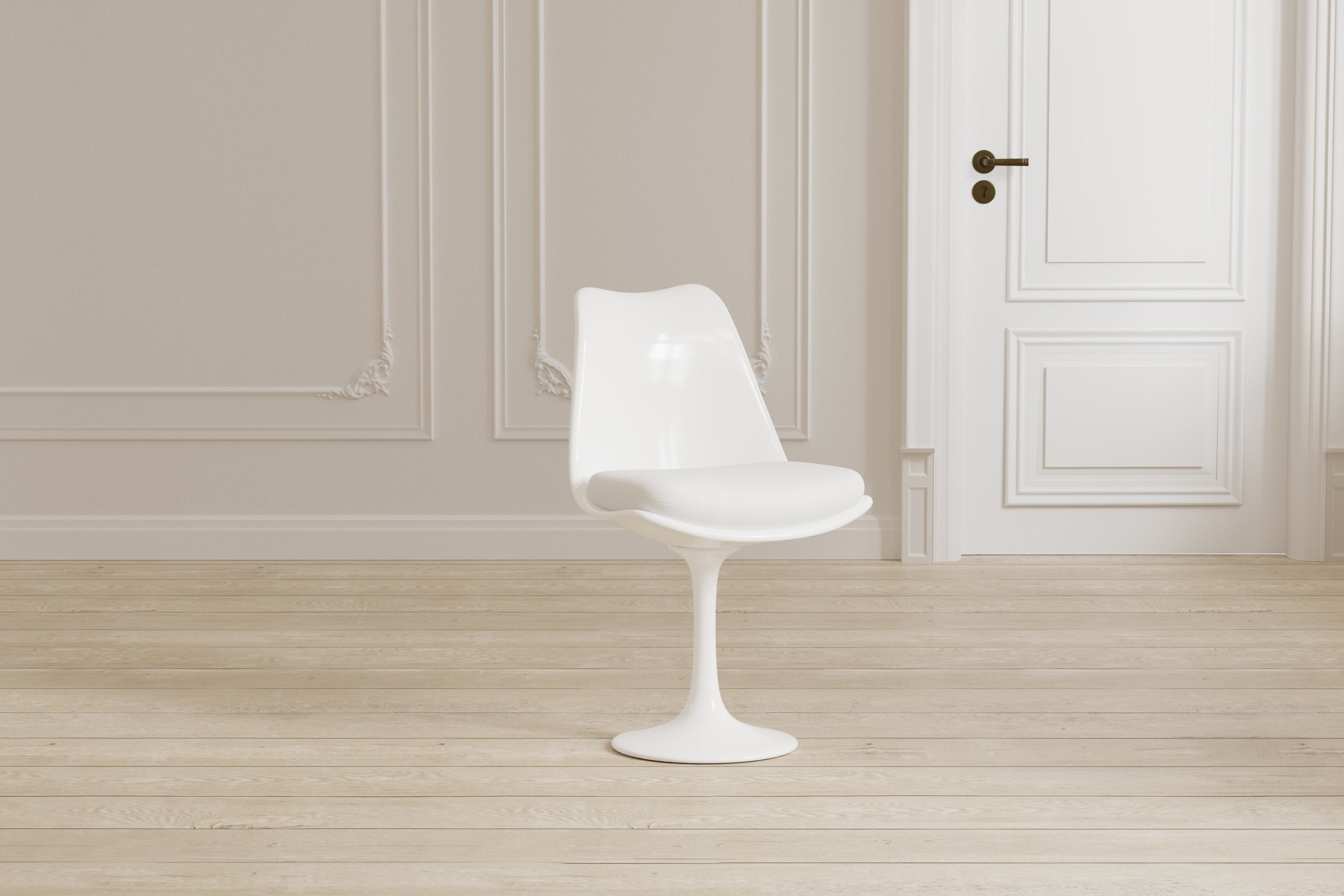 Ensemble de 2 - Chaise Xavion avec coque d'assise blanche