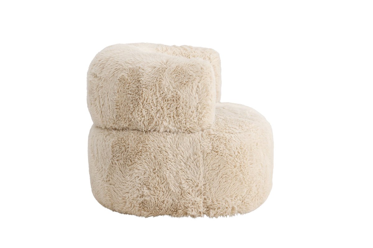 Sessel Fiby - Mit Polyesterbezug in Cremeweiß