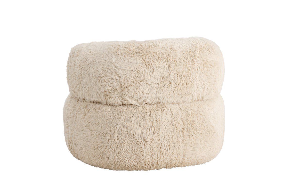 Sessel Fiby - Mit Polyesterbezug in Cremeweiß