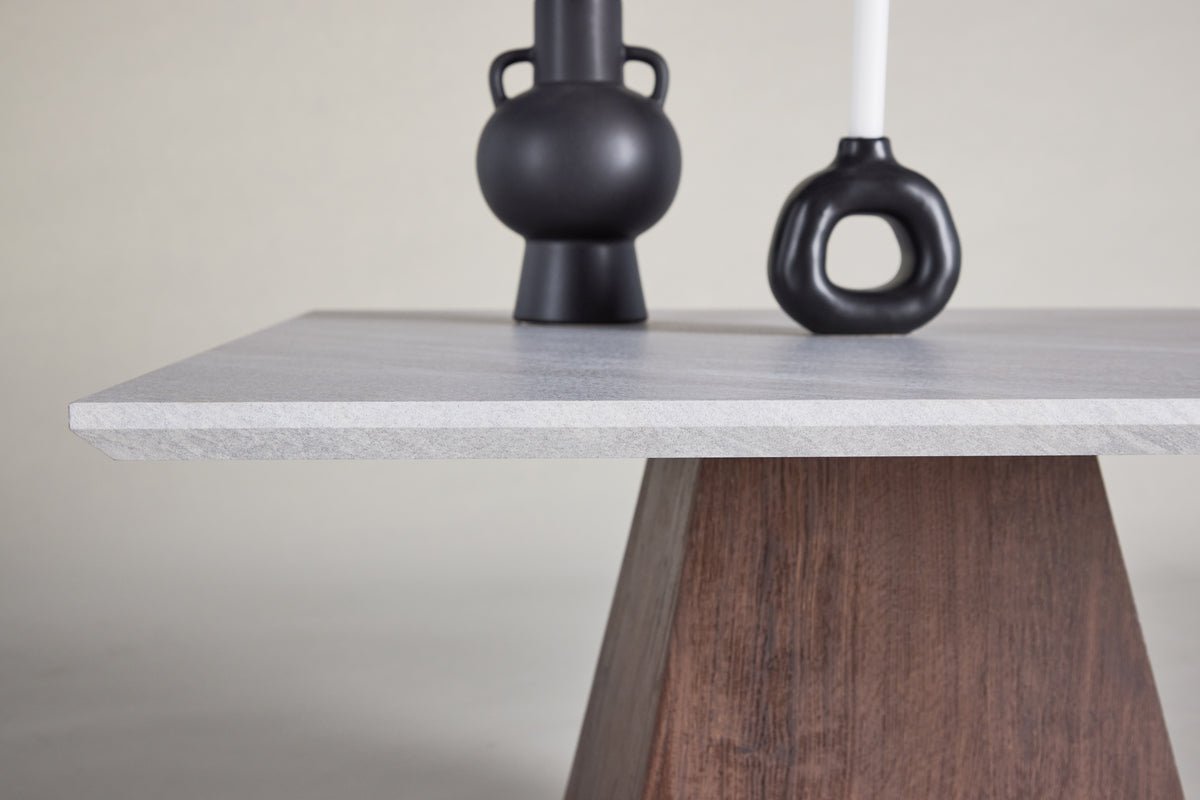 Table basse Venato - avec plateau en imitation marbre