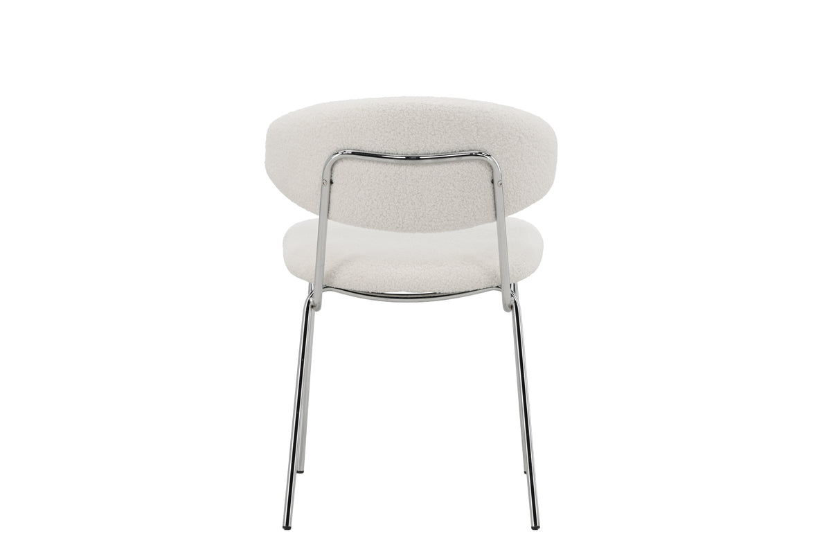 Ensemble de 2 chaises Seville avec revêtement bouclé pour chaleur et texture