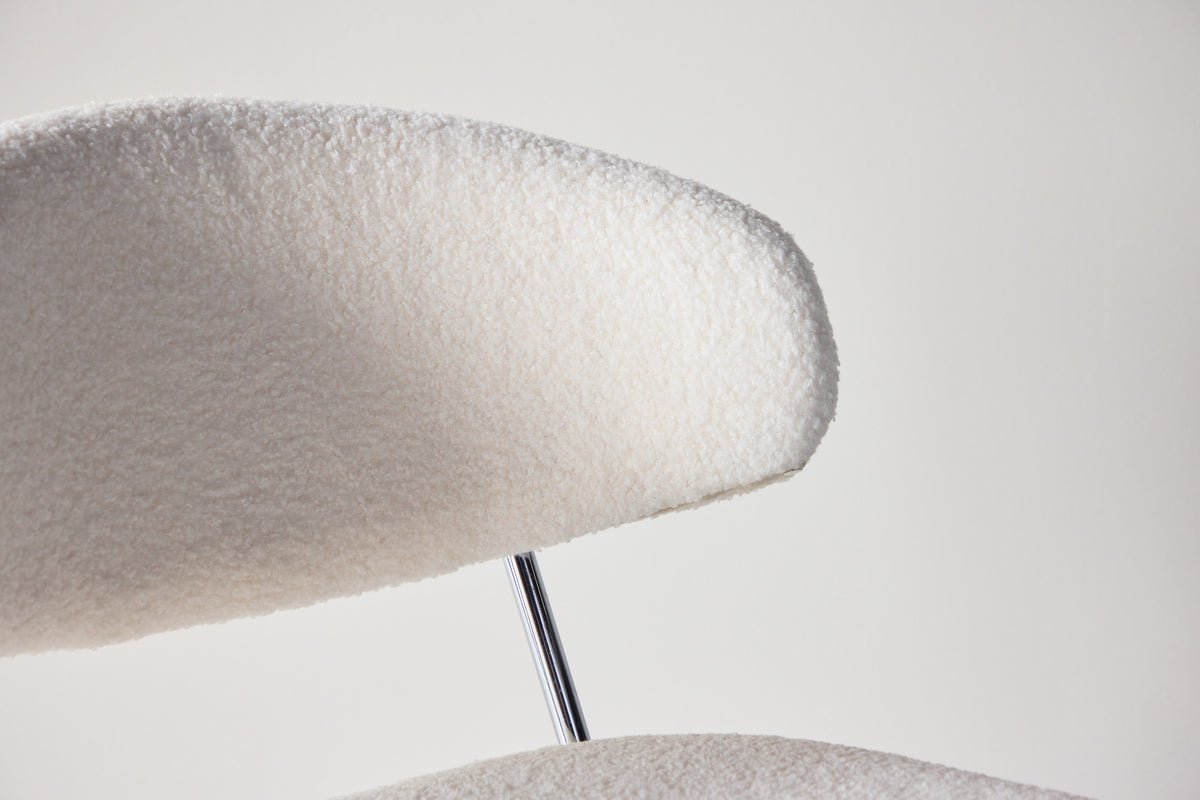 Ensemble de 2 chaises Seville avec revêtement bouclé pour chaleur et texture