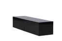 Designer TV-Lowboard Noirra – Schwebendes Design in Schwarz