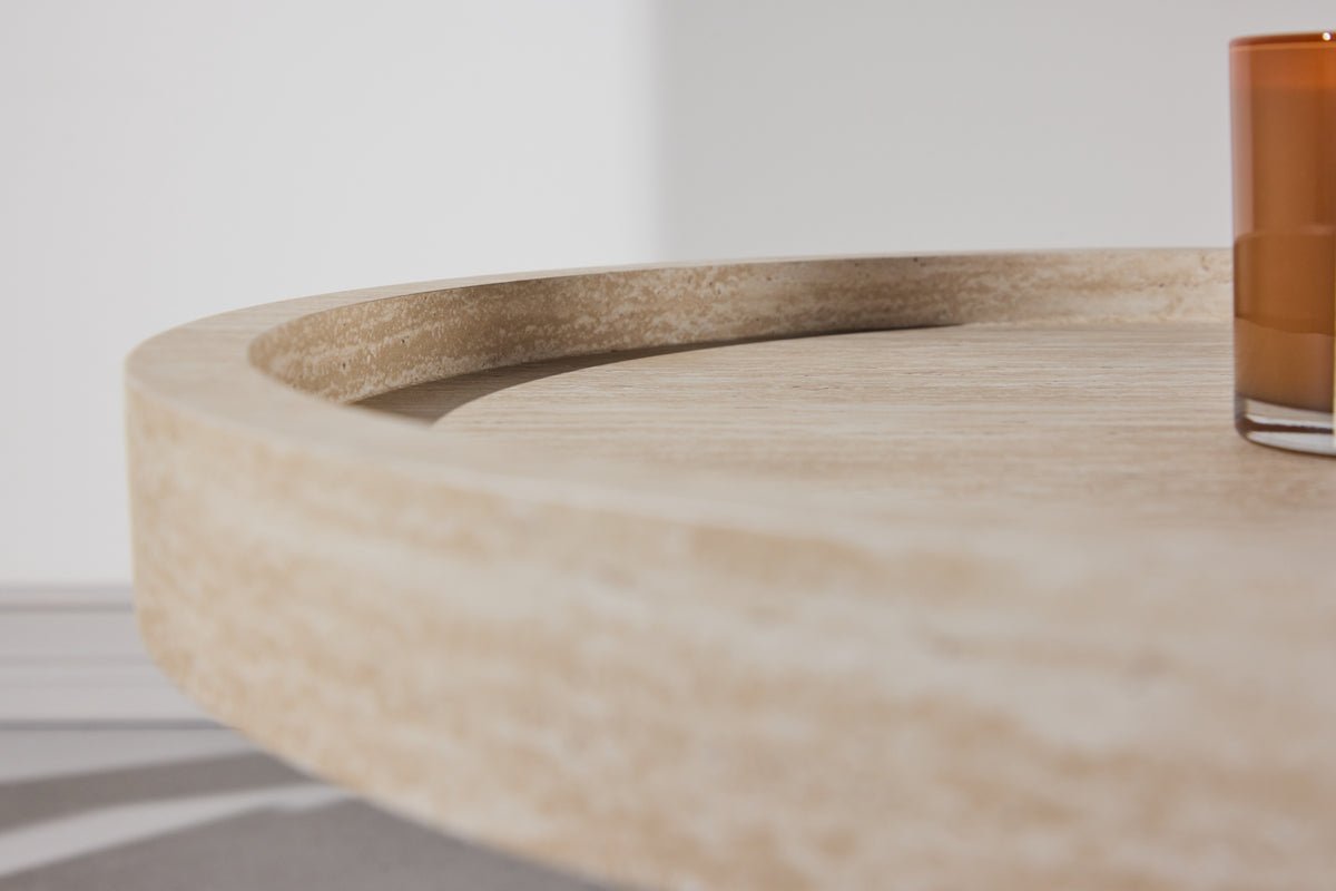 Table d'appoint Tavira – Ø60 cm en Beige