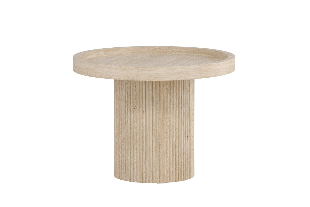 Table d'appoint Tavira – Ø60 cm en Beige
