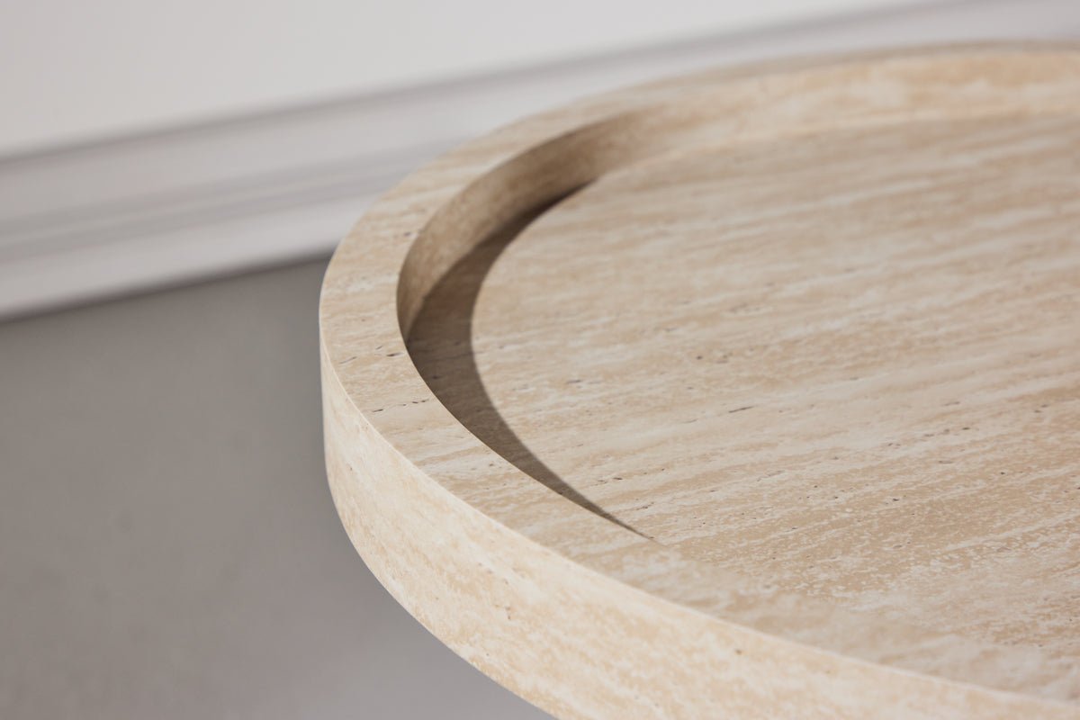 Table d'appoint Tavira – Ø60 cm en Beige