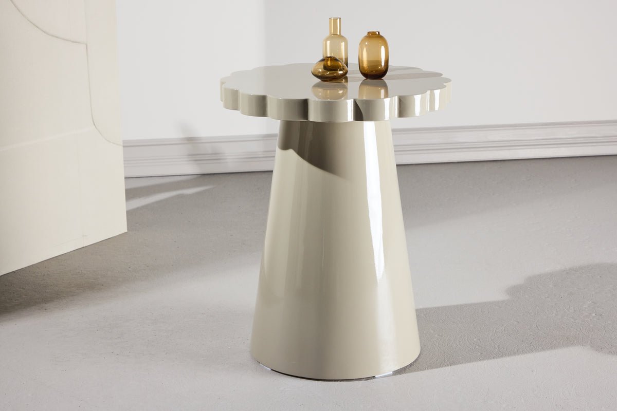 Table d'appoint Soria – Ø45 cm en Beige