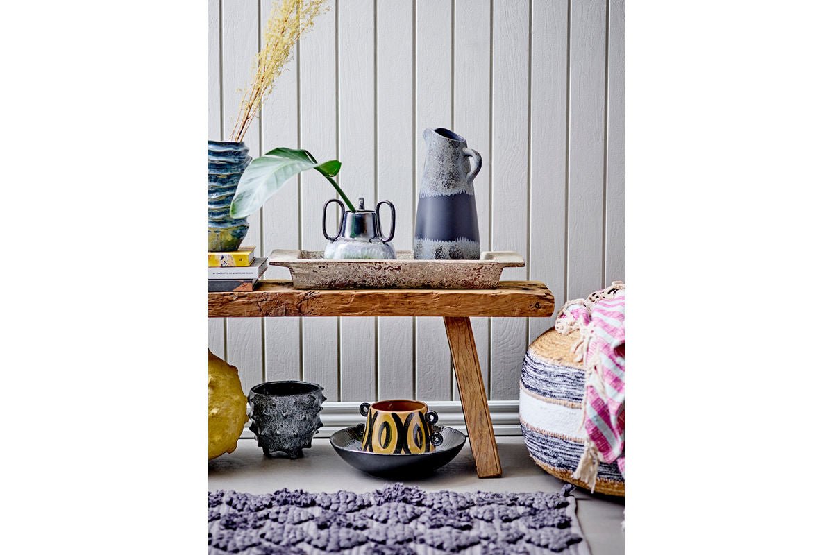 Pot de fleurs Soria – Design décoratif en grès marron