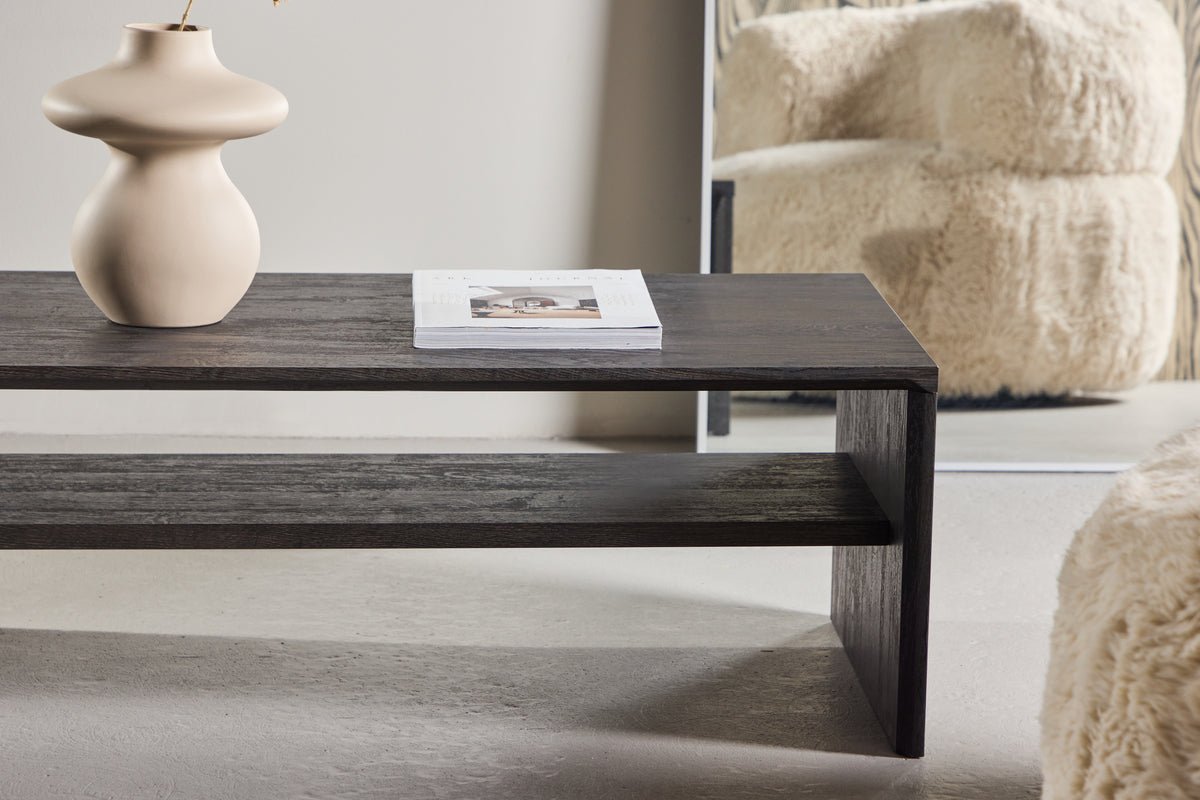 Table basse Melana - avec étagère intégrée