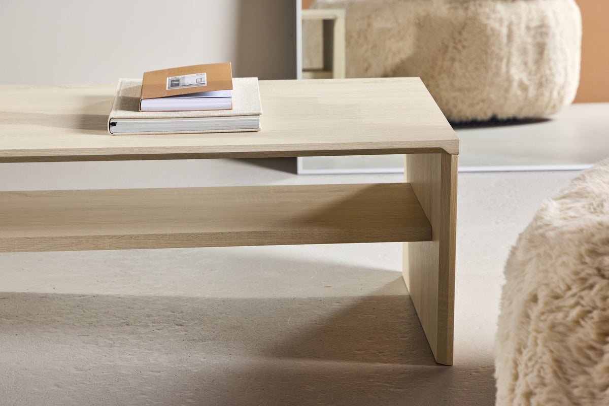 Table basse Melana - avec étagère intégrée