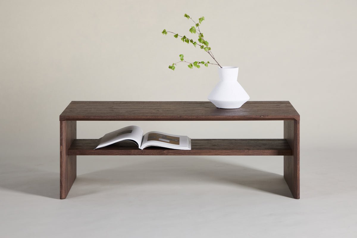 Table basse Boris - en moka avec aspect bois