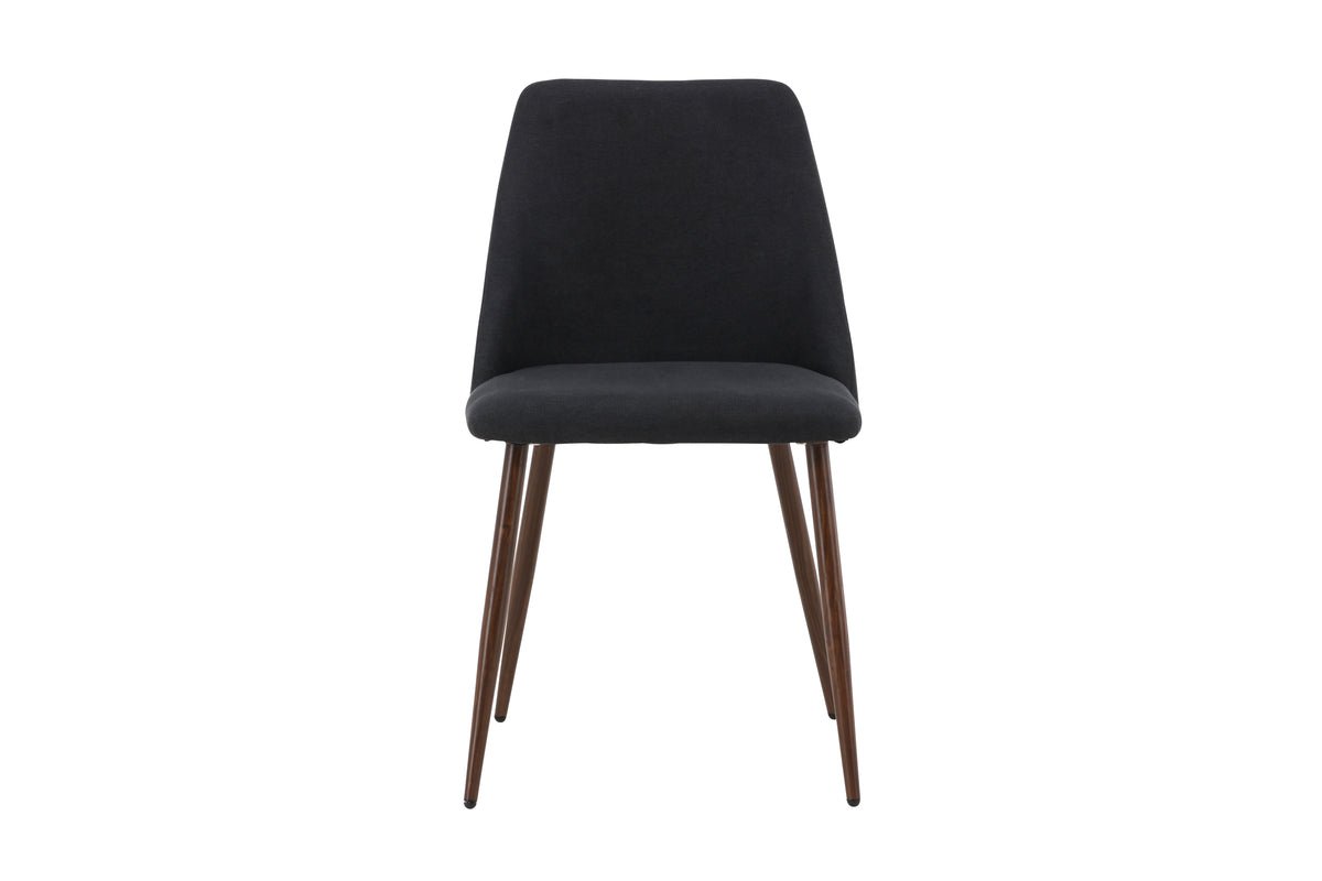 Ensemble de 2 - Chaise Liora en velours polyester doux