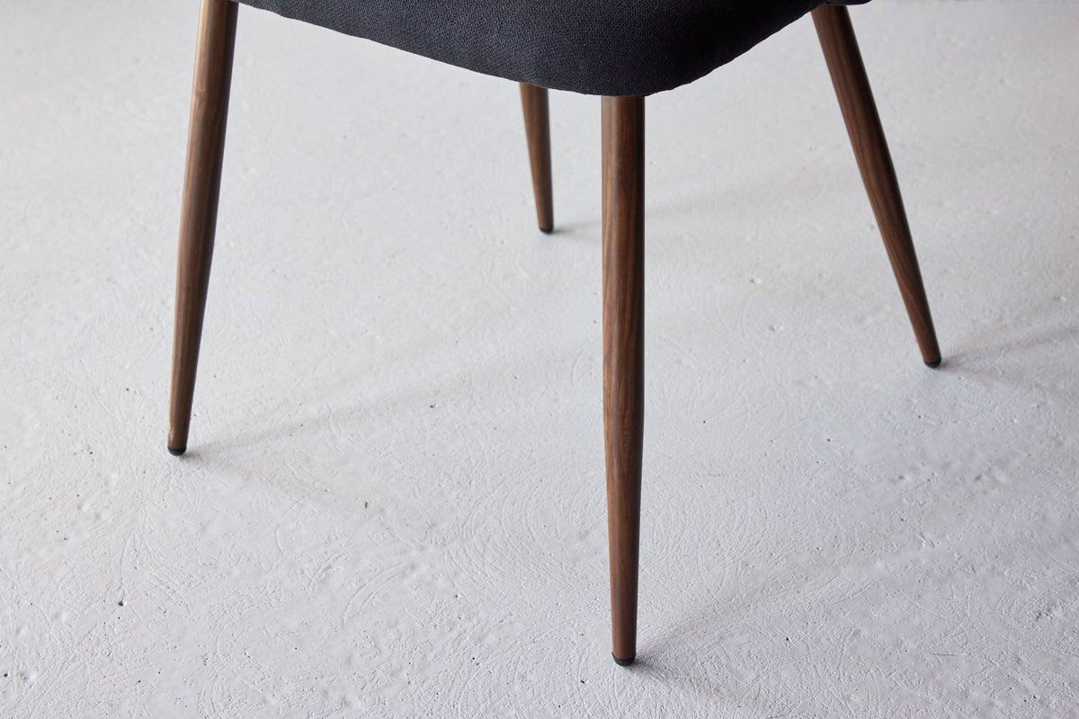 Ensemble de 2 - Chaise Liora en velours polyester doux