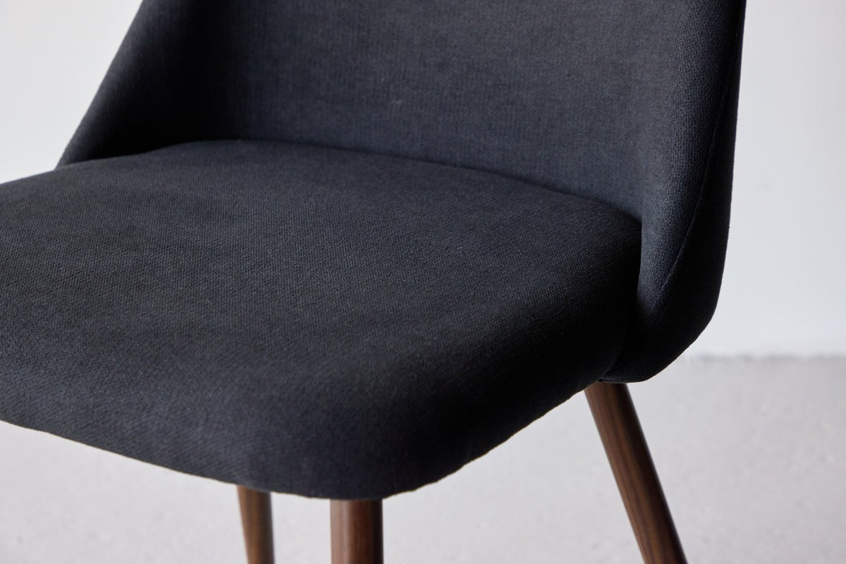 Ensemble de 2 - Chaise Liora en velours polyester doux